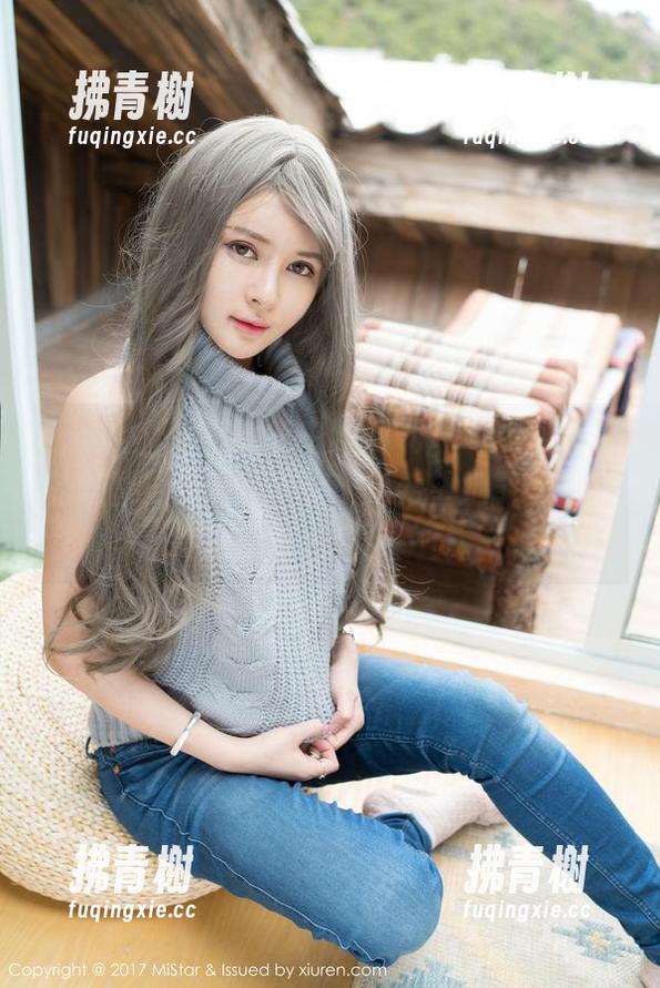 魅妍社 - 她在睡衣中的仙气，Jenny佳妮的美图更新前所未有，真希望她能把我的生活也变成画报一页。